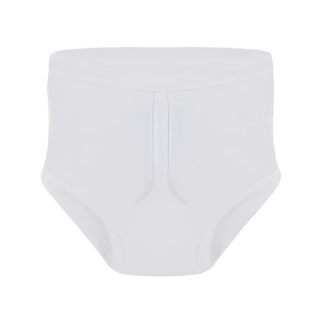 Men's Traditional Y-Front Brief White Small