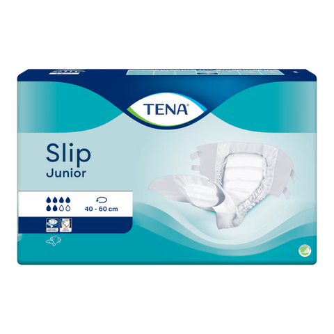 TENA Slip junior suitable for children with medium to heavy urine leakage.